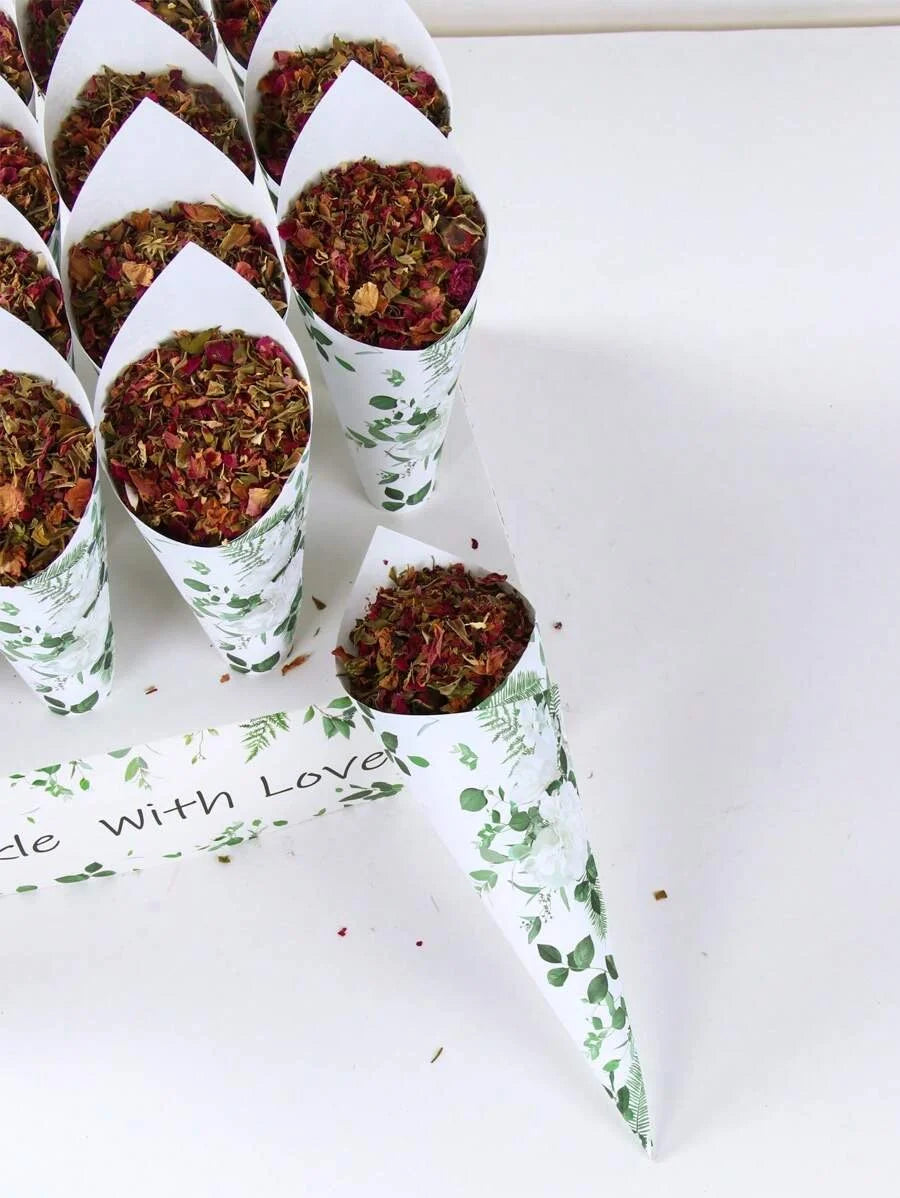 Confetti Cones & Holder, Floral Design