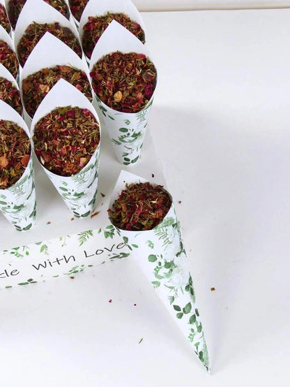 Confetti Cones & Holder, Floral Design