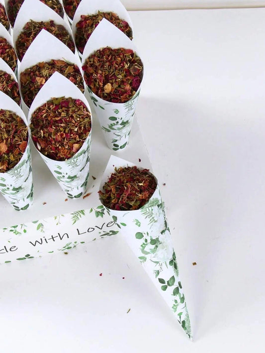 Confetti Cones & Holder, Floral Design