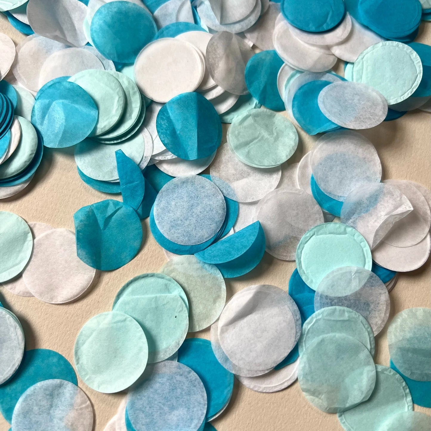 Blue & White Paper Biodegradable Confetti