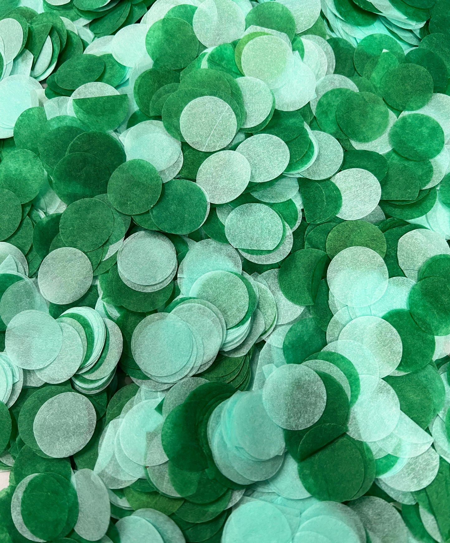 Green and Mint Biodegradable Confetti