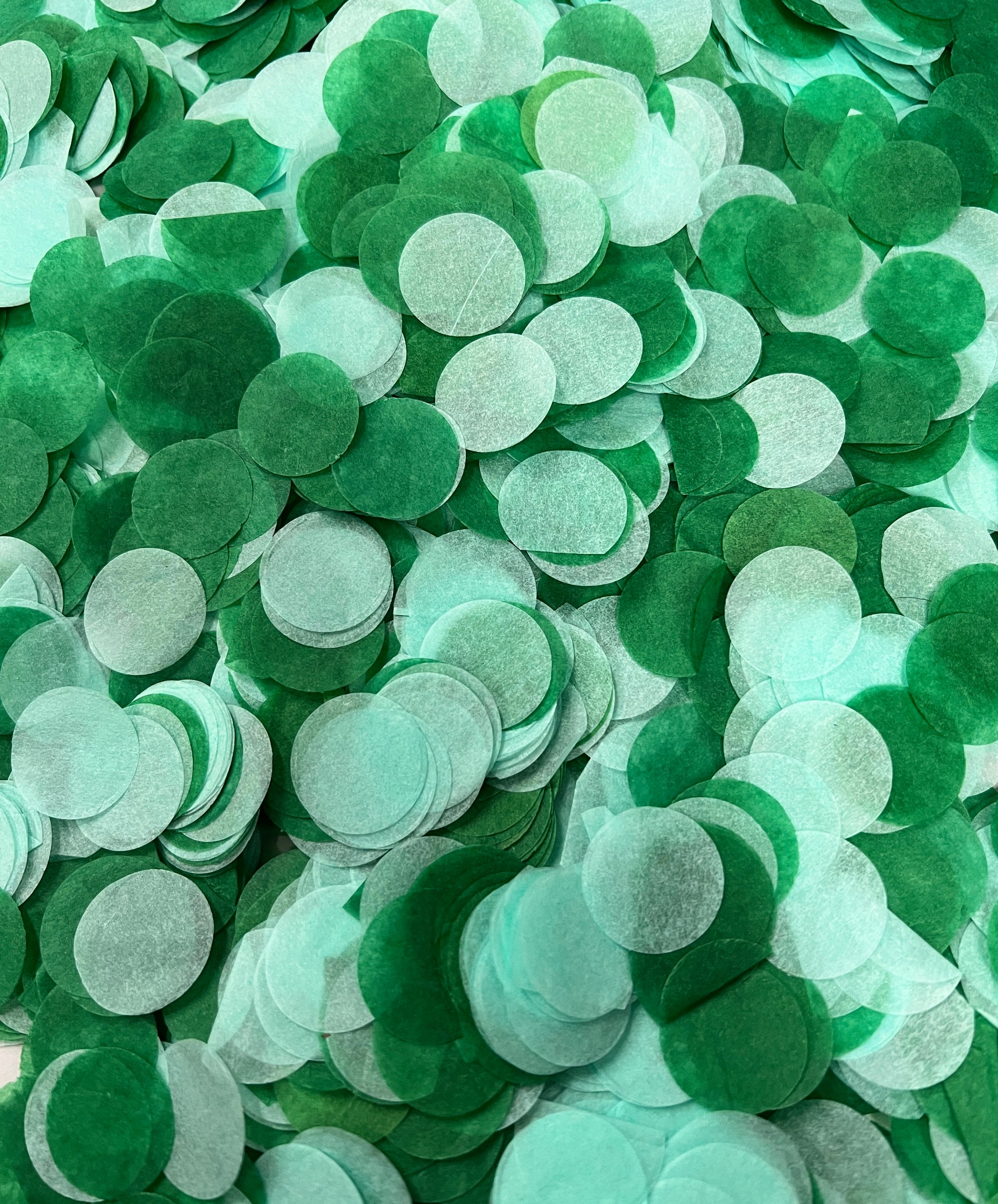 Green and Mint Biodegradable Confetti