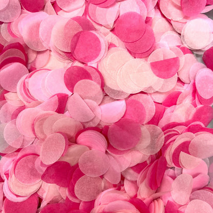 Mixed Pink Biodegradable Paper Confetti