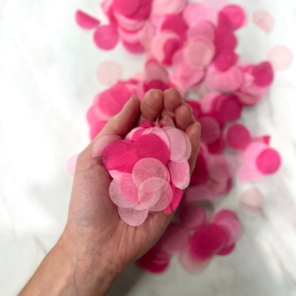 Mixed Pink Biodegradable Paper Confetti