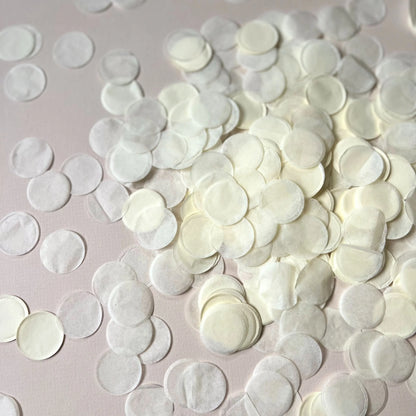 Ivory Biodegradable Paper Confetti