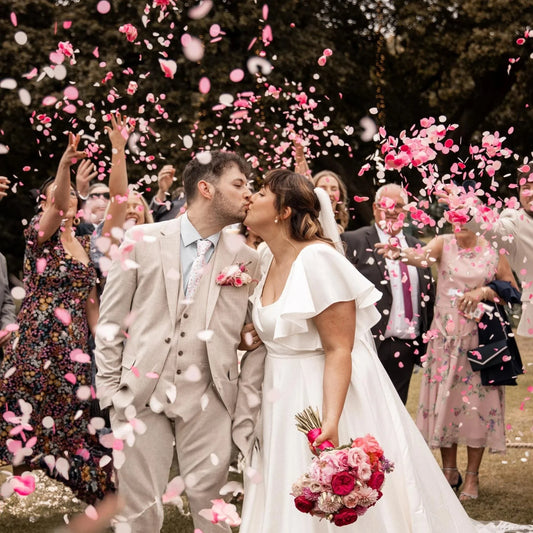 Mixed Pink Biodegradable Paper Confetti