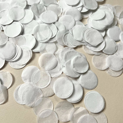 White Biodegradable Paper Confetti