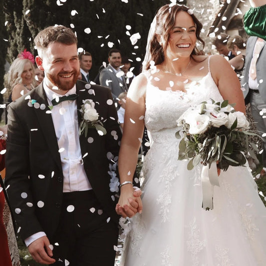 White Biodegradable Paper Confetti