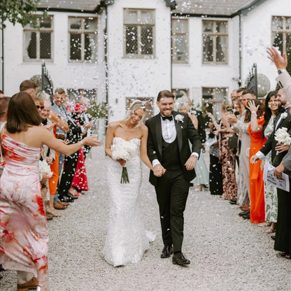 White Biodegradable Paper Confetti