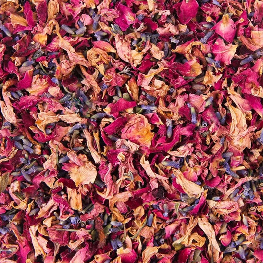 Vintage Rose & Lavender Petal Confetti | 100% Natural Biodegradable Confetti | Real Petals