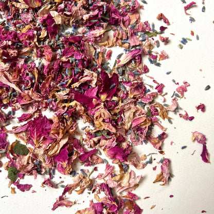 Vintage Rose & Lavender Petal Confetti | 100% Natural Biodegradable Confetti | Real Petals