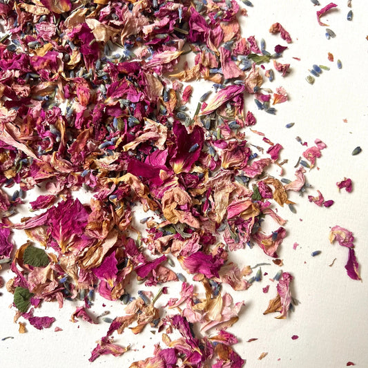 Vintage Rose & Lavender Petal Confetti | 100% Natural Biodegradable Confetti | Real Petals