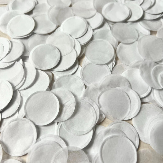 White Biodegradable Paper Confetti