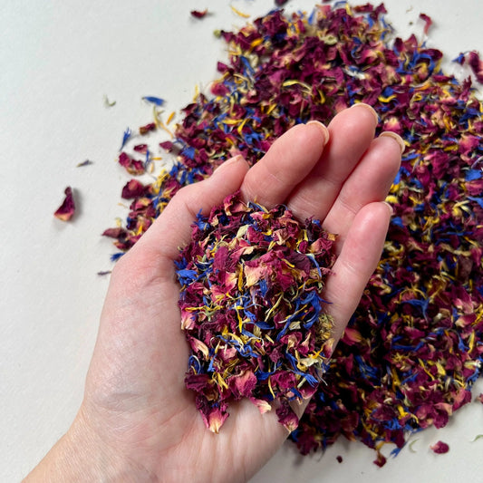 10 Handfuls | Wildbloom Petal Confetti | 100% Natural Biodegradable Confetti | Real Petals
