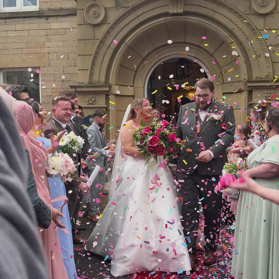 Biodegradable Mixed Pink Confetti